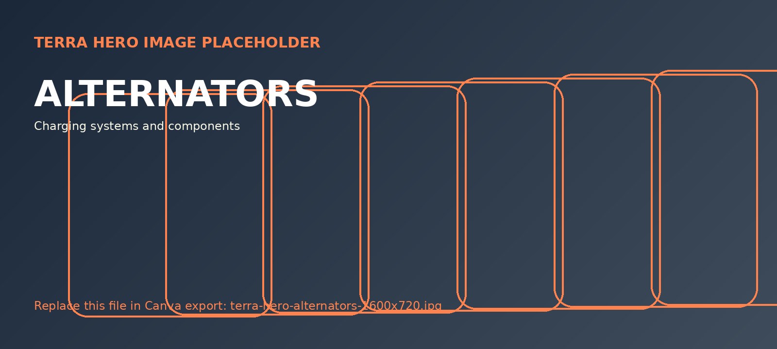 Alternators for serious equipment.